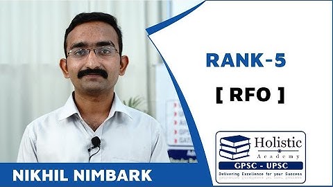 GPSC (RFO) Topper (Rank 5) Mock Interview || NIKHIL NIMBARK  ||Holistic Academy ||