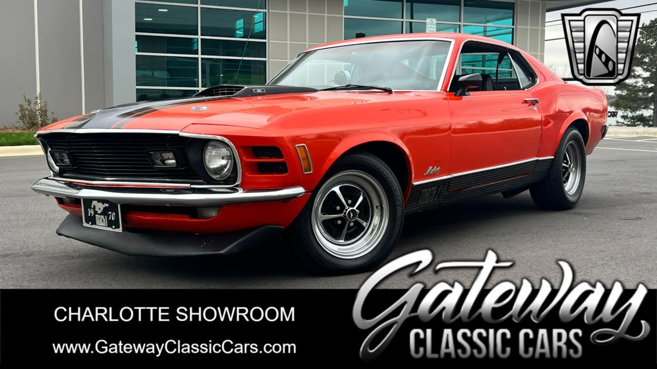 1970 Ford Mustang Mach 1 For Sale Gateway Classic Cars of Charlotte Stock 