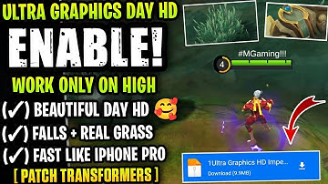 Enable ULTRA GRAPHICS With Falls & Realistic Grass In Mobile Legends - [ Patch Transformers ]