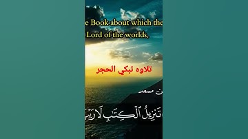 تلاوه تبكي الحجر 😭😭🤲🤲👍