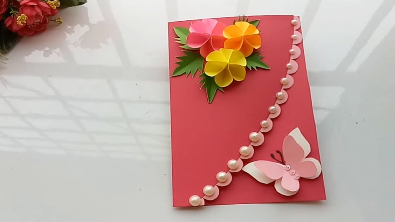 Beautiful Handmade Birthday card//Birthday card idea. - YouTube