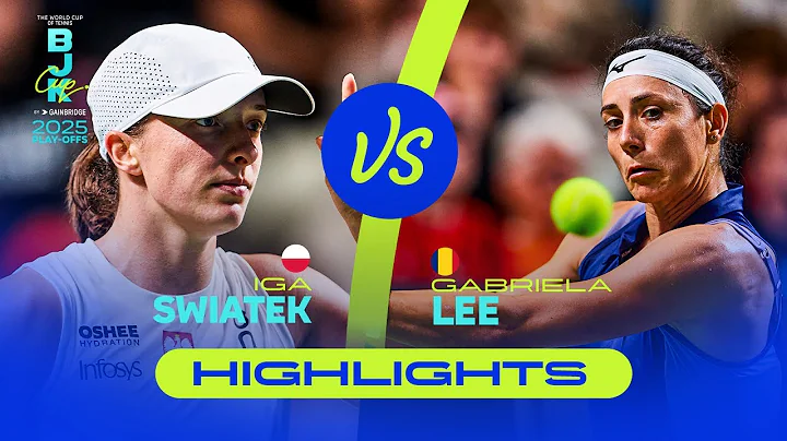 Iga Swiatek (POL) vs Gabriela Lee (ROU) | 2025 BJK Cup Play-offs | Match Highlights