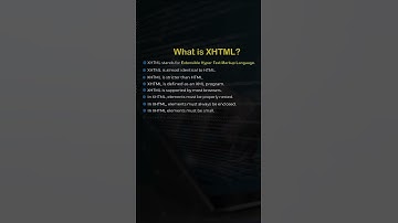 What is XHTML? #xhtml  #html #htmlcoding #htmlforbeginners #html5 #webdesign #htmltutorial #coding