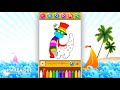 Kids Learning. Learn Colors With Dinosaurs. Раскраска динозаврик. Учим цвета