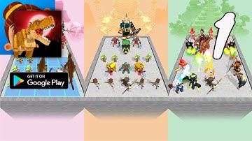 Dinosaur Merge: Block Fighting Gameplay Walkthrough Part 1 - Level 1 ~ 22 (Android)