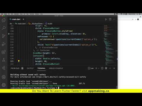 14. How to Generate Release APK in Flutter | Flutter For Beginners #14