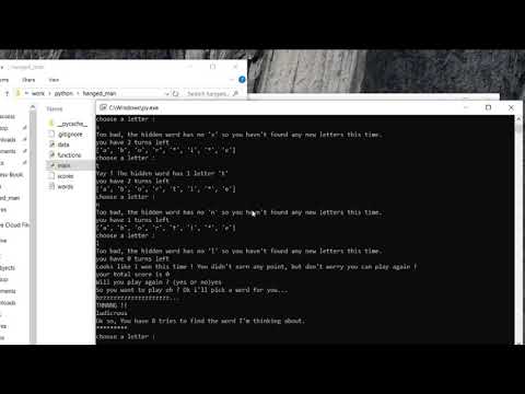 Hanged Man In Python With Source Code | Source Code & Projects