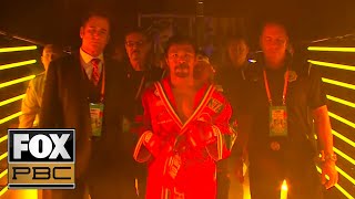 Manny Pacquiao, Keith Thurman make entrances for main event title fight | PBC ON FOX
