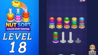 Nut Sort Color Sort Master Level 18 Walkthrough