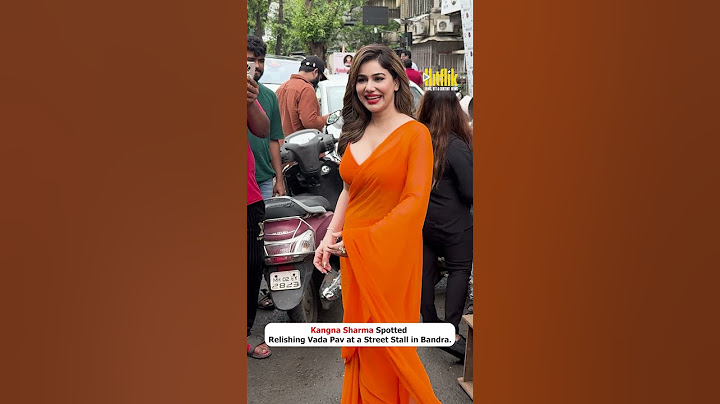 Kangna Sharma Spotted Relishing Vada Pav at a Street Stall in Bandra. #kangnasharma