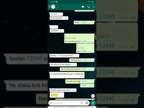 Arkadaşıma Şaka yaptım/Whatsapp mesajlaşma