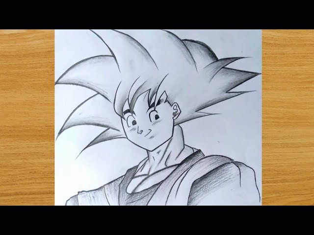 Drawing ✨Goku Super Saiyan God✨ in 1 hour vs. 10 hours(PART-2