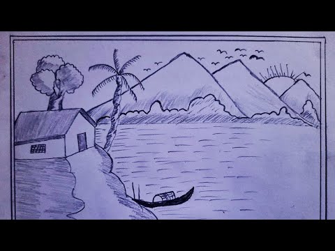 Landscape Sketching Ideas for Beginners - Kids Art & Craft