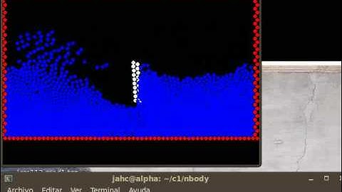 Interacting with particles (CPU test)