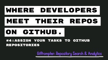 Assign Your Tasks to GitHub Repositories | GitPrompter App – Repo Search & Project Management Tool