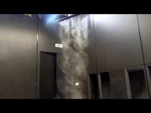 Fog Screen with dry ice 1st test