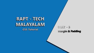 CSS Malayalam || 03 Margin & Padding || CSS മലയാളം