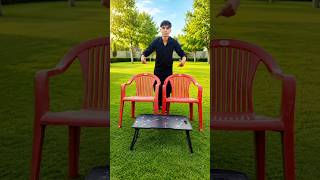 plastic 2big chair and mini foldable table testing