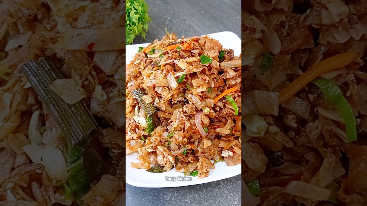 Spicy 🌶️  Pork  Kottu 🔥