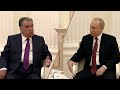 Вот так прошла встреча Владимира Путина и Эмомали Рахмона. Сегодня Москва Душанбе