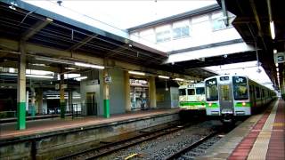 信越本線・白新線　425M・1629M　E127系6両・115系6両　新潟駅 到着・発車