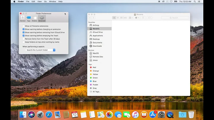 MacOS file explorer or file manager ( Finder)