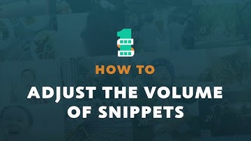 HOW TO ADJUST THE VOLUME OF SNIPPETS IN 1SE | PRO