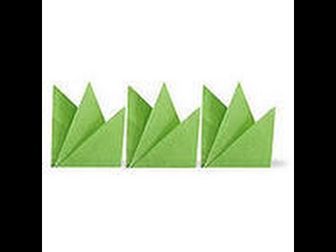 Оригами трава из бумаги