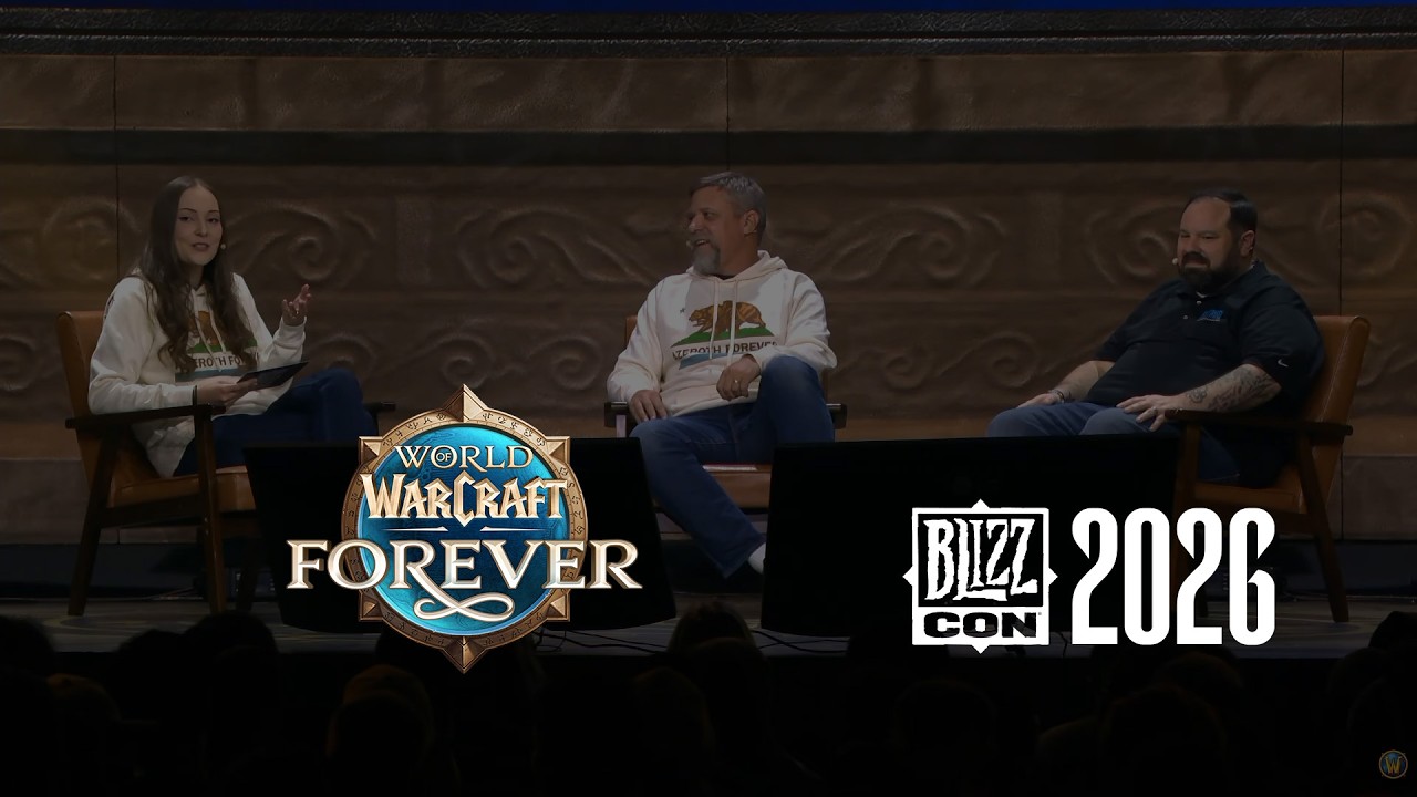 WoW Forever Hardcore panel at BlizzCon 2026, video thumbnail from the official Warcraft YouTube channel