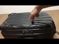 SAMSONITE  cosmolite（サムソナイト　コスモライト）のボディの固さ