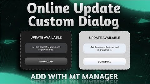 ✨ How to Add Online Update Dialog to Any APK Using MT Manager | No Coding Required! 🚀