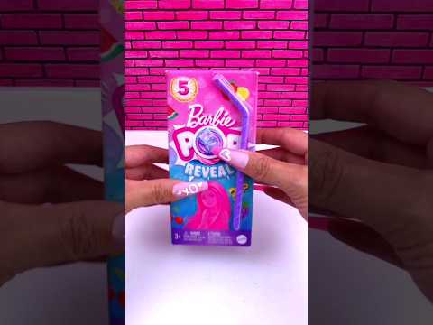 Barbie Pop Reveal Juice Box + Added Slime! 💕 | Satisfying Video ASMR #barbie #unboxing #asmr #shorts