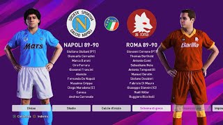 eFootball PES 2020 Napoli - Roma 1989-90 Full Match