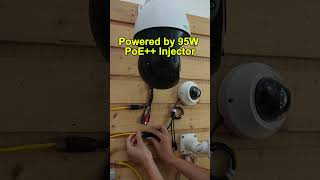 Power 3 Outdoor IP Cameras Up to 350m — Using Only PoE! (No AC Needed)