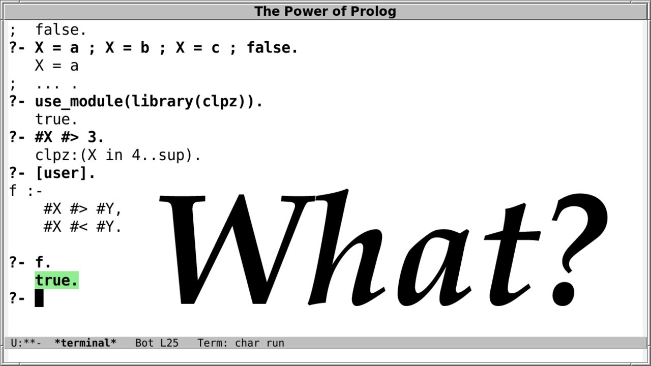 The Prolog Toplevel - YouTube