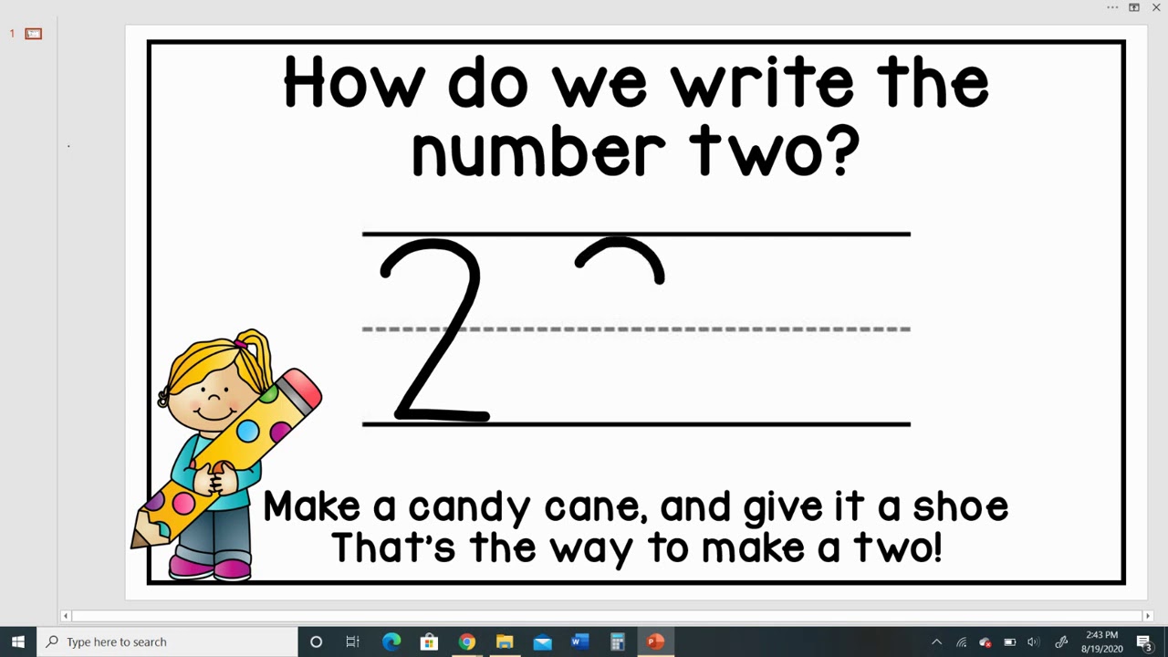 How To Write the Number 2