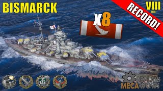 Bismarck 8 Kills & 172k Damage | World of Warships Gameplay