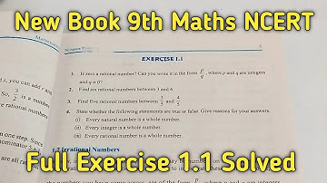 Class 9 Maths | Chapter 1 | Exercise 1.1 | Number Systems | NCERT New Book