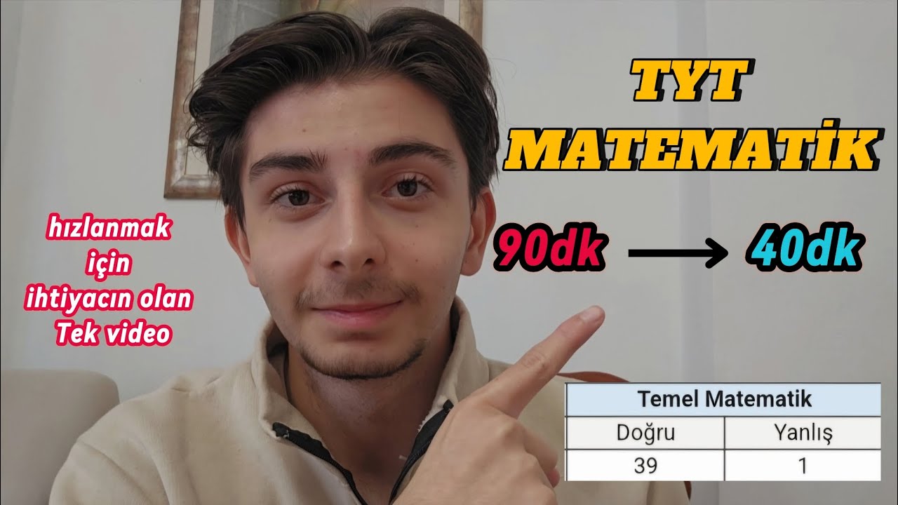 TYT MATEMATİK HIZLANMA TAKTİKLERİ