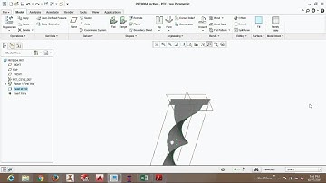 PTC Creo 3.0 Sheetmetal Twist wall #06