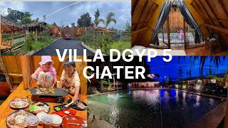 VILLA DENGAN PRIVATE POOL AIR HANGAT BELERANG,SUASANA PEGUNUNGAN YANG DINGIIIN | VILLA DGYP 5 CIATER