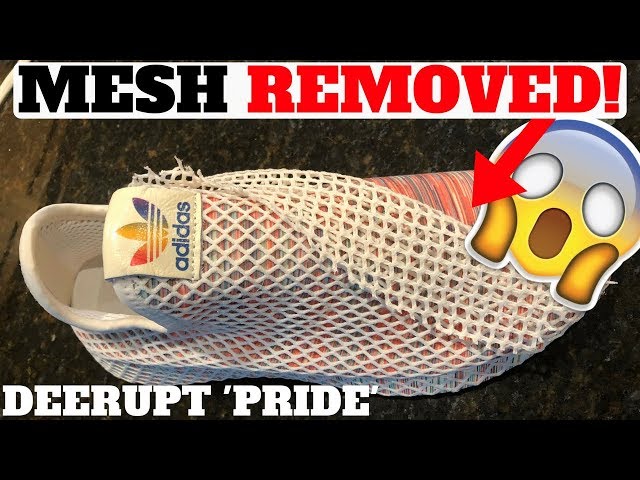 MESH NET REMOVAL! Adidas DEERUPT 'PRIDE 