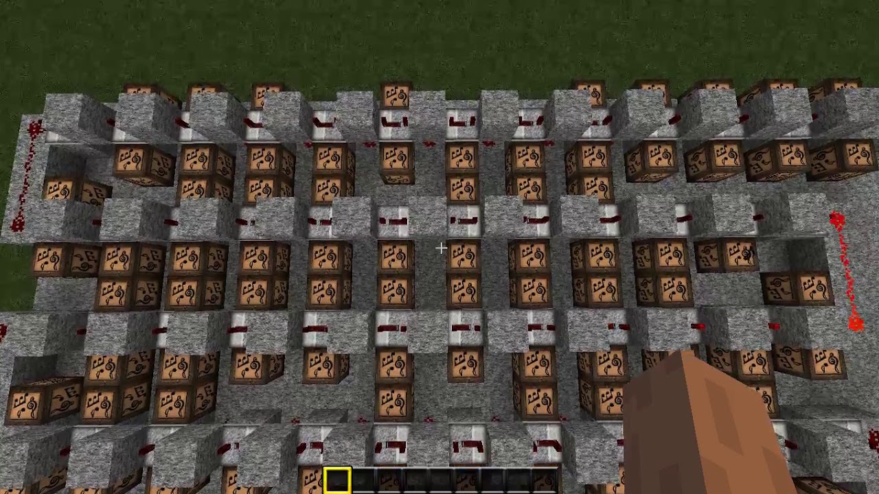 Схемы музыки на нотных блоках в майнкрафт