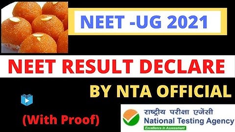 NEET 2021 RESULT DECLARED BY NTA NOW | NEET 2021 RESULT | NEET RESULT UPDATE | NEET 2021 | NEET NEWS