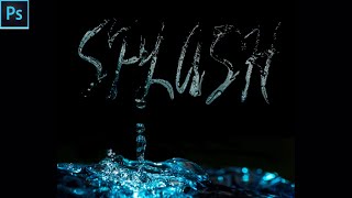 Water Splash Text Effect in Photoshop|PhotoshopTutorials