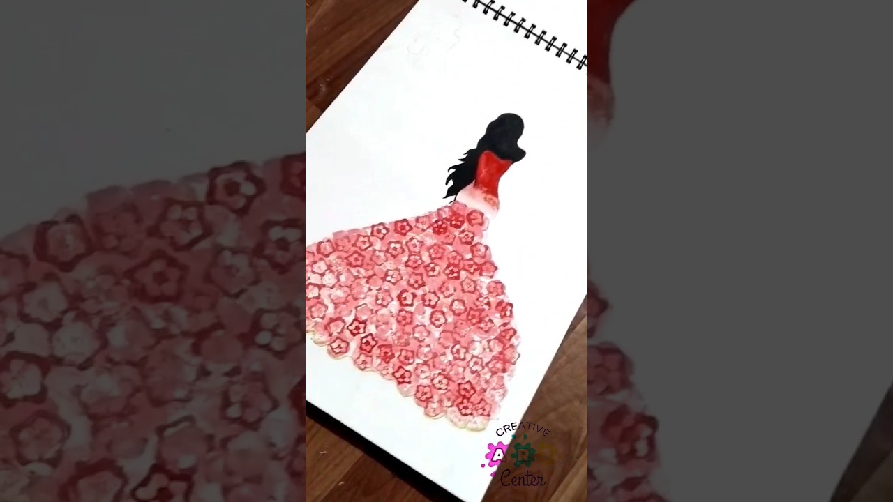 lady finger art work|| creative art  