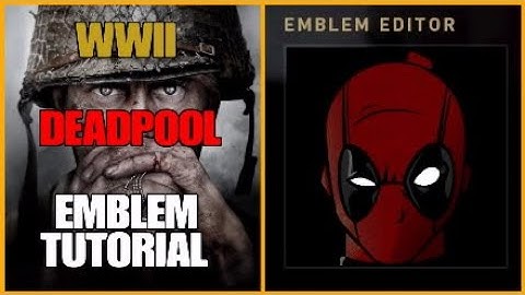 Call of Duty WW2 Deadpool Emblem Tutorial