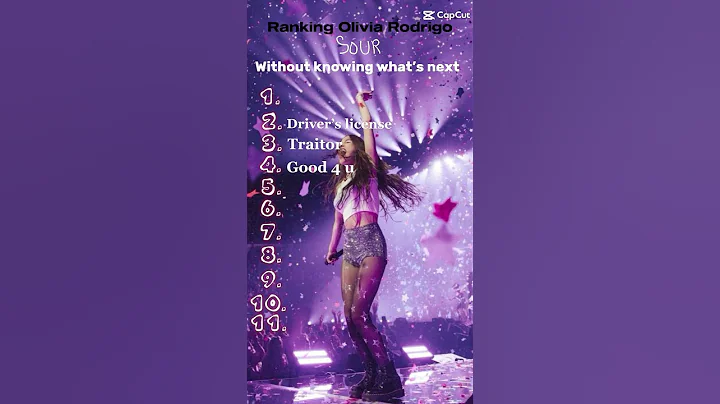 Ranking SOUR💜✨️ #oliviarodrigo #album #songs #song #music #fyp #fun #shorts