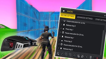 How to easily set-up MACROS through a keyboard software in Fortnite... (Chapter 2 Season 4) 🔥