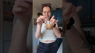 making a fun iced coffee